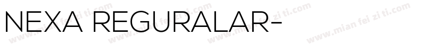 NEXA REGURALAR字体转换
